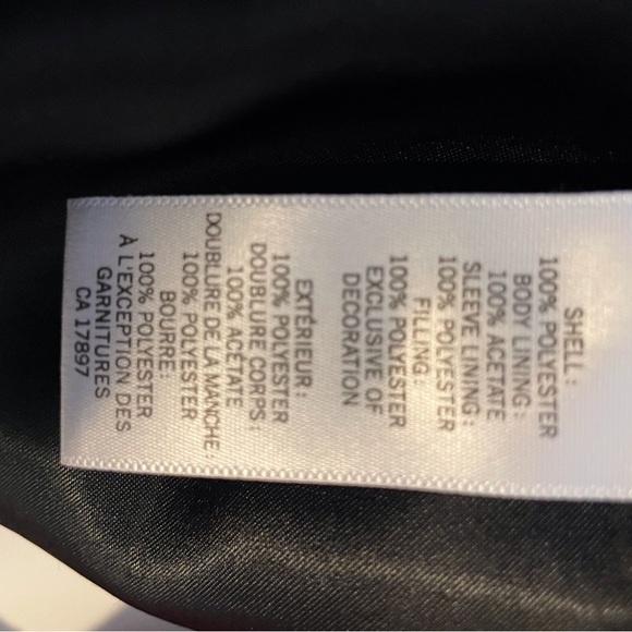 Banana Republic / EUC Light Puffer Jacket in Black Sz S - Picture 6 of 7